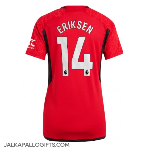 Manchester United Christian Eriksen #14 Kotipaita Naiset 2023-24 Lyhythihainen